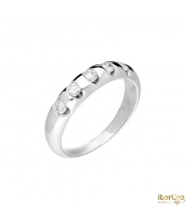 Media alianza de brillantes 0.40 cts