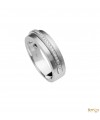 Anillo brillantes y oro blanco 0.10 cts