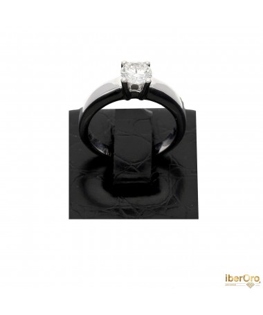 Solitario especial oro blanco 0.775 cts