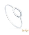 Sortija Oro Blanco Lisa Motivo Oval 8 X 5 mm