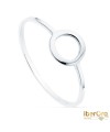 Sortija Oro Blanco Lisa Motivo Redondo 7,5 mm