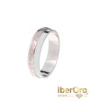 Alianza bicolor blanco rosa