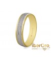 Alianza en oro bicolor
