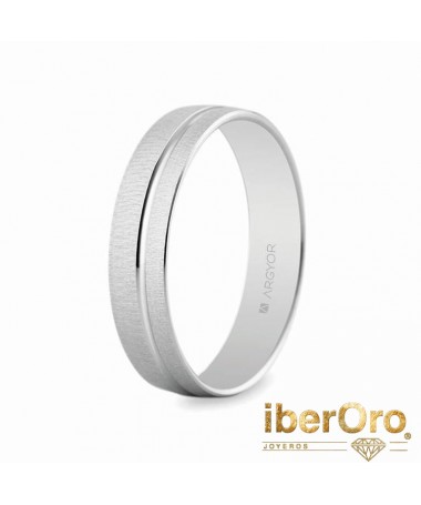 Alianza en oro blanco