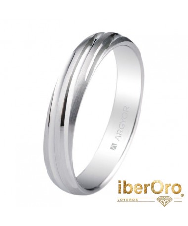 Alianza en oro blanco