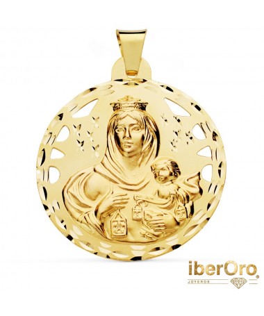 Medalla Virgen del Carmen Calada 42 mm