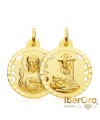 Escapulario Virgen de lasAngustias Corazon de Jesús 22 mm