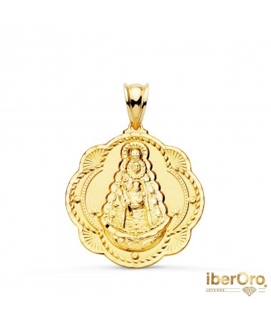 Medalla Virgen del Rocio Pandereta 26 X 24 mm