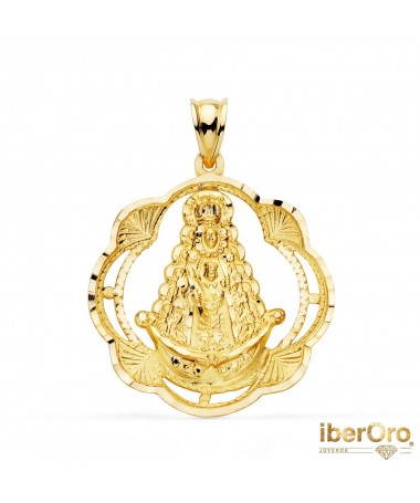 Medalla Virgen del Rocio Pandereta 31 X 28 mm