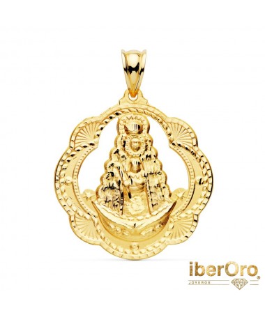 Medalla Virgen del Rocio Pandereta 35 X 33 mm