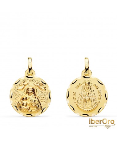 Medalla Escapulario Virgen de la Cinta y Virgen del Rocio 16mm