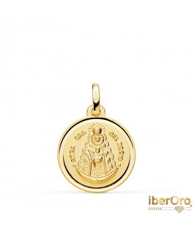 Medalla Virgen del Rocio 18mm Bisel