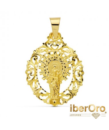 Medalla Virgen Pilar Orla 39 X 30 mm