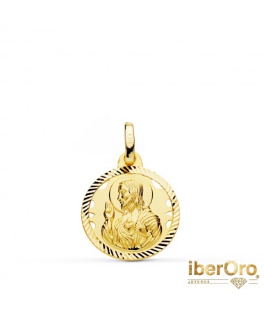 Medalla Corazon de Jesús Hélice Calada 16 mm