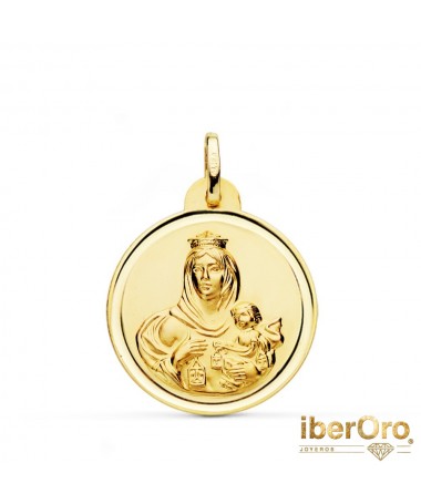 Medalla Virgen del Carmen Bisel 24 mm
