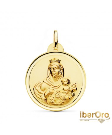 Medalla Virgen del Carmen Bisel 26 mm