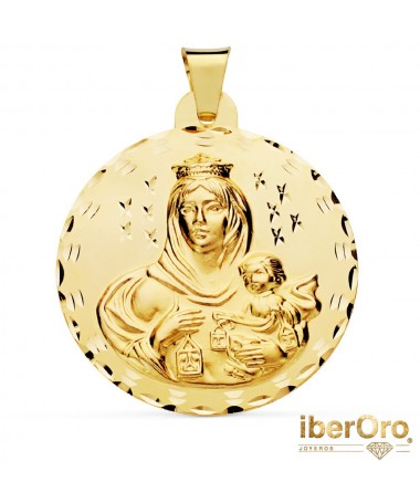Medalla Virgen del Carmen Tallada 42 mm