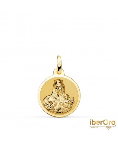 Medalla Virgen del Carmen Brillo 16 mm