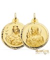 Escapulario Helice Virgen Carmen y Corazon de Jesús 30 mm