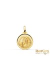 Medalla Virgen de Lourdes 14mm Bisel