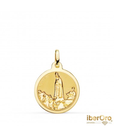 Medalla Virgen de Fátima Brillo 18 mm