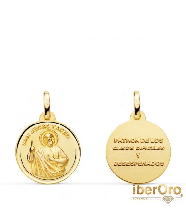 Medalla San Judas Tadeo Talla Bisel 16 mm