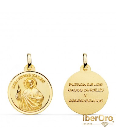 Medalla San Judas Tadeo Bisel 18 mm