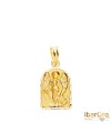 Medalla oro amarillo Capilla Angel de la Guarda Borde Tallado
