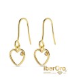 Pendientes Corazon Circonitas 20 X 9 mm