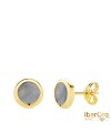 Pendientes Chaton Piedra Azul