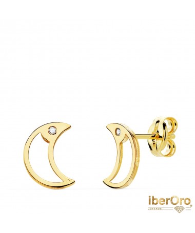 Pendientes Luna Circonitas