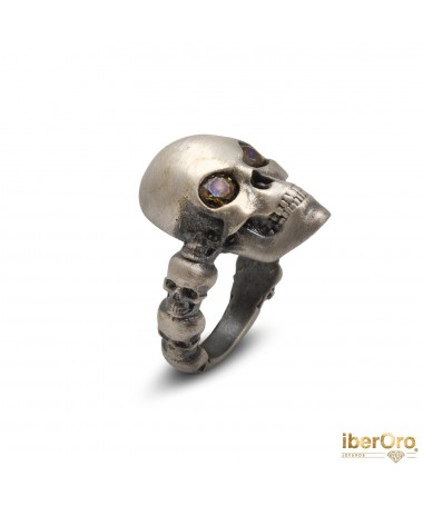 Anillo de plata Raive Skull SKS 123