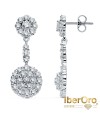 Pendientes Oro Blanco Circonitas