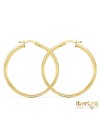 Aros oro amarillo Lisos Redondos Rombo 33 X 1,50 mm