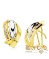 Pendientes Bicolor Bandas 17 X 11 mm