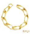 Pulsera oro amarillo Eslabones Huecos