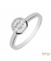 Sortija Chatón invisible 7 Diamantes 0,25 kt