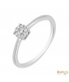 Sortija engaste invisible 10 Diamantes 0,08 kt