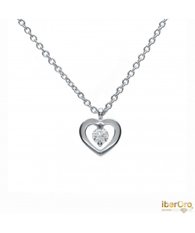 Colgante corazón de 0,05 kt