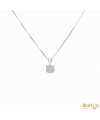 Colgante engaste invisible 10 Diamantes 0,20 kt