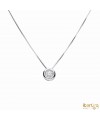 Colgante chatón doble de 0,25 kt