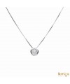 Colgante chatón doble de 0,16 kt