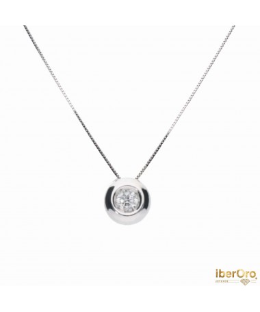 Colgante chatón con cadena de 0,20 kt