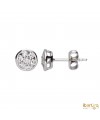 Pendientes Chatón invisible 7 Diamantes 0,32 kt