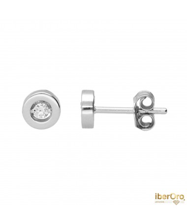 Pendientes redondos de 0,09 Kt