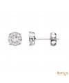 Pendiente engaste invisible 10 Diamantes 0,40 kt