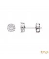 Pendientes engaste invisible 10 Diamantes 0,15 kt