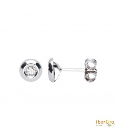 Pendientes chatón de 0,12 kt