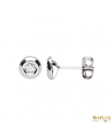 Pendientes chatón de 0,16 kt