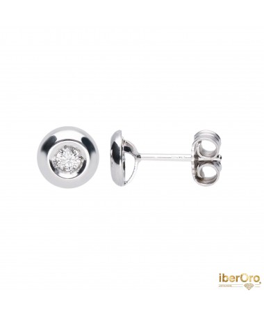Pendientes chatón de 0,24 kt